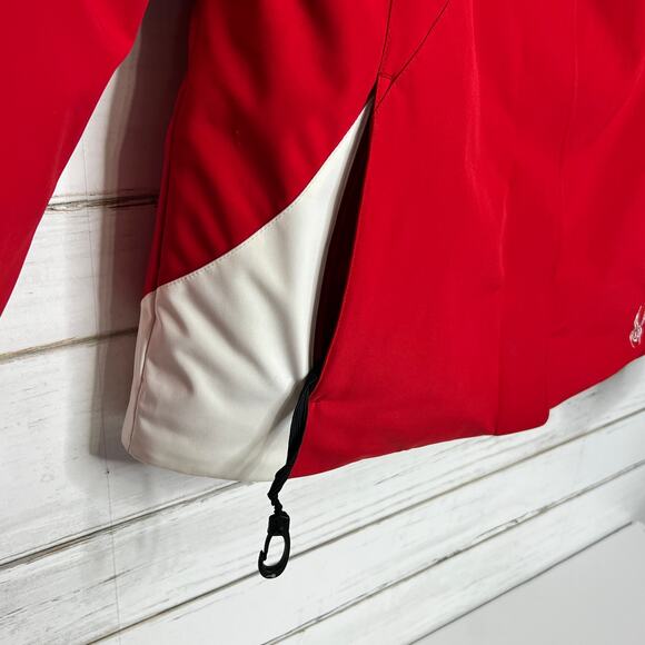 Spyder Amp Winter Ski Jacket Red White Women's Size 12 - Picture 14 of 15